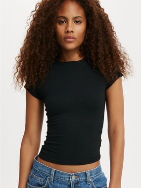 CottonOn All Day Women's Black Crewneck Tee